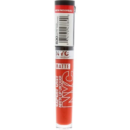 NYC Show Time Expert Last Matte Lip Lacquer 830 Orange Red - Maison des fragrances