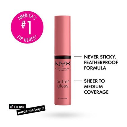 NYX Butter Gloss Tiramisu 7ml - Maison des fragrances