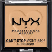 Nyx Can't Stop Won't Stop Mattifying Pressed Powder Shade LIGHT - Maison des fragrances