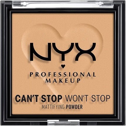 Nyx Can't Stop Won't Stop Mattifying Pressed Powder Shade LIGHT - Maison des fragrances