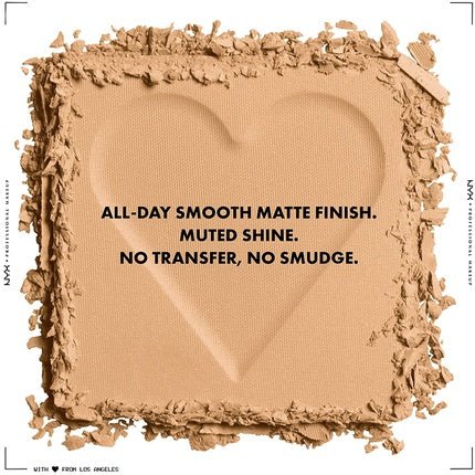 Nyx Can't Stop Won't Stop Mattifying Pressed Powder Shade LIGHT - Maison des fragrances