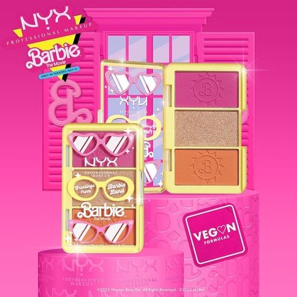 NYX Professional Makeup Barbie Mini Cheek Palette Greeting From Barbie Land - Maison des fragrances