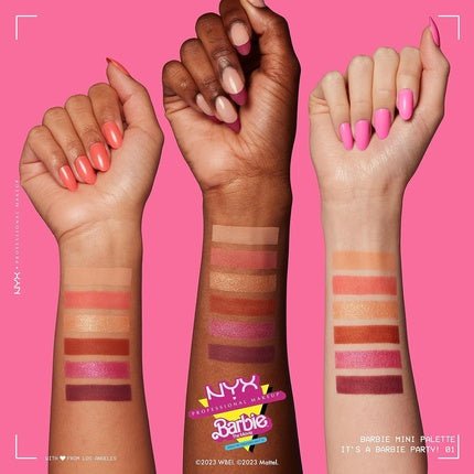 NYX PROFESSIONAL MAKEUP BARBIE Mini Eye Palette - It's a BARBIE Party - Maison des fragrances