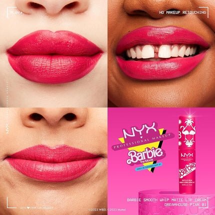 NYX Professional Makeup Barbie Smooth Whip Lip Cream Dreamhouse Pink - Maison des fragrances