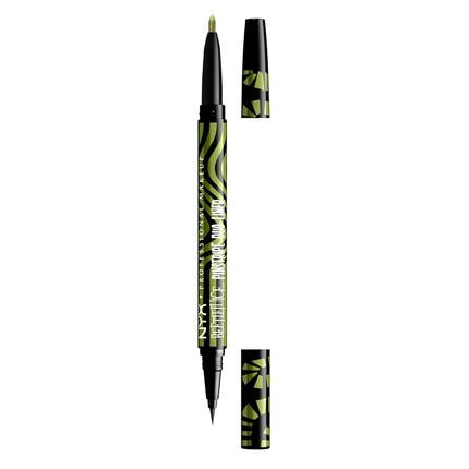 Nyx Professional Makeup Beetlejuice Pinstripe Duo Eye Liner Dual - Ended Black - Maison des fragrances