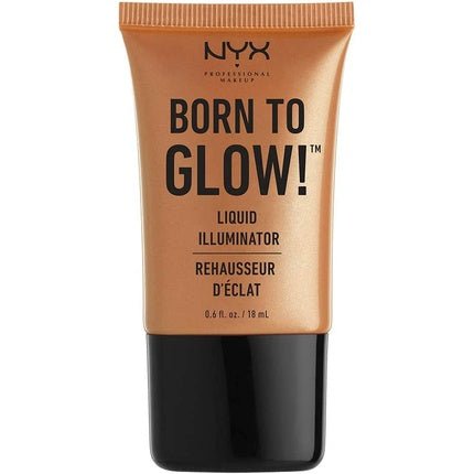 NYX Professional Makeup Born to Glow Liquid Illuminator Pure Gold 03 - Liquid Shimmer Highlighter and Foundation Base with Vegan Formula - Maison des fragrances