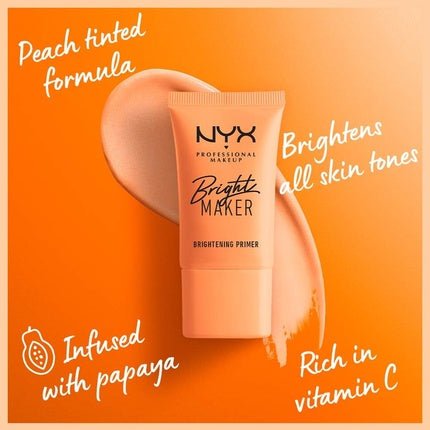 NYX Professional Makeup Bright Maker Primer with Papaya Extract and Skin Conditioners 20ml - Maison des fragrances
