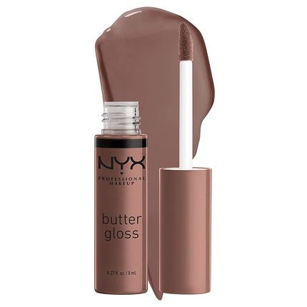 NYX Professional Makeup Butter Gloss Brown Sugar Non - Sticky Lip Gloss 0.27 Fl Oz - Cinnamon Roll - Maison des fragrances