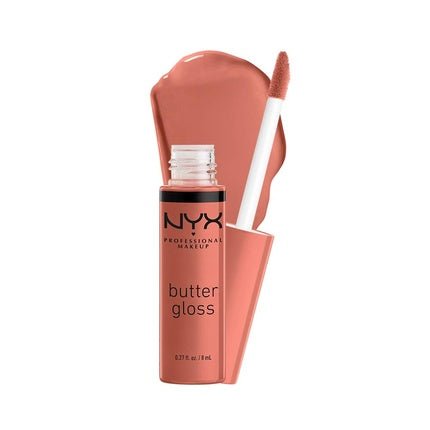 NYX Professional Makeup Butter Gloss Non - Sticky Lip Gloss Bit of Honey Peach Nude 0.27 fl oz - Maison des fragrances