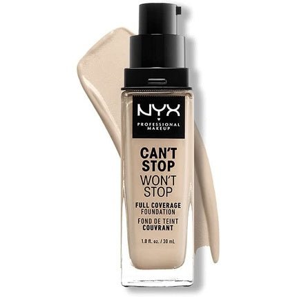 NYX Professional Makeup Can't Stop Won't Stop Full Coverage Foundation Vegan Formula Matte Finish Fair 01.5 - Maison des fragrances