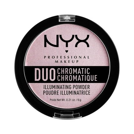 NYX Professional Makeup Duo Chromatic Illuminating Powder Lavender Steel - Maison des fragrances
