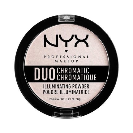 NYX Professional Makeup Duo Chromatic Illuminating Powder Snow Rose 0.21oz - Maison des fragrances