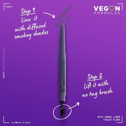 NYX PROFESSIONAL MAKEUP Epic Smoke Liner Vegan Smokey Eyeliner Concord Grape Purple - Maison des fragrances