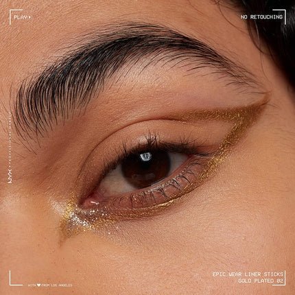 NYX Professional Makeup Epic Wear Liner Stick Long - Lasting Eyeliner Pencil Gold Plated 02 - Maison des fragrances