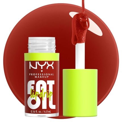NYX PROFESSIONAL MAKEUP Fat Oil Lip Drip Moisturizing Shiny Vegan Tinted Lip Gloss Losin Cone - trol Neutral Nude 0.16 Fl Oz - Maison des fragrances