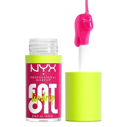 NYX Professional Makeup Fat Oil Lip Drip Moisturizing Shiny Vegan Tinted Lip Gloss Supermodel 03 Shimmering Magenta - Maison des fragrances
