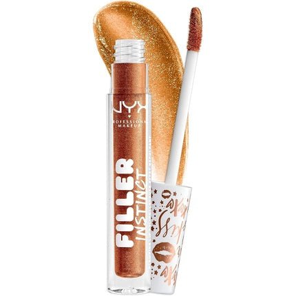 Nyx Professional Makeup Filler Instinct Plumping Lip Gloss 2.5ml Copper Gold - Maison des fragrances