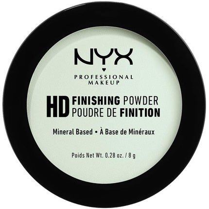 NYX Professional Makeup High Definition Finishing Powder Pressed Powder Skin Perfecting Matte Finish Oil Absorbing Vegan Formula Shade Mint Green 03 - Maison des fragrances