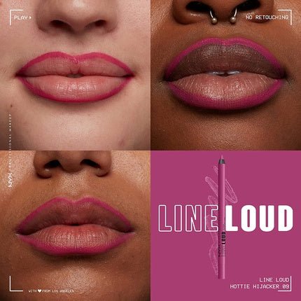 NYX Professional Makeup Line Loud Lip Liner Hottie Hijacker 09 Hot Blue Pink - Maison des fragrances