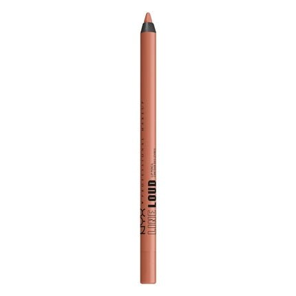 NYX PROFESSIONAL MAKEUP Line Loud Lip Liner Longwear and Pigmented Lip Pencil with Jojoba Oil Vitamin E - Daring Damsel Light Warm Peach Nude 02 Daring Damsel 1 Count - Maison des fragrances
