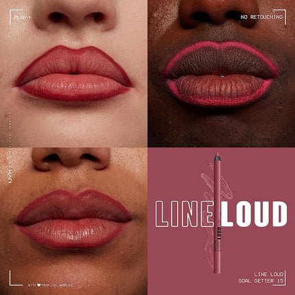 Nyx Professional Makeup Line Loud Lip Pencil No.15 Goal Getter Lip Liner - Maison des fragrances