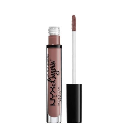 NYX Professional Makeup Lip Lingerie Matte Liquid Lipstick Bustier Dusty Mauve 0.13 Fl Oz - Maison des fragrances