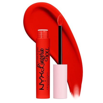NYX Professional Makeup Lip Lingerie XXL Matte Liquid Lipstick On Fuego 27 Fire Red - Maison des fragrances