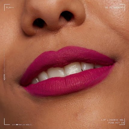 NYX Professional Makeup Lip Lingerie XXL Matte Liquid Lipstick Pink Hit 0.13 Fl Oz - Maison des fragrances