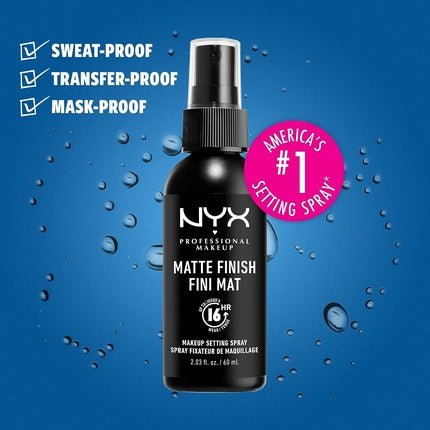 Nyx Professional Makeup Long Lasting Makeup Setting Spray Matte Finish 60ml - Maison des fragrances