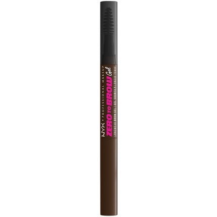 NYX Professional Makeup Longwear Vegan Tinted Liquid Eyebrow Gel Zero to Brow 07 Espresso 1ml - Maison des fragrances