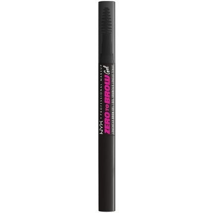 NYX Professional Makeup Longwear Vegan Tinted Liquid Eyebrow Gel Zero to Brow 12 Black 1ml - Maison des fragrances