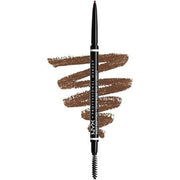 NYX Professional Makeup Micro Brow Pencil Dual Ended with Mechanical Brow Pencil and Spoolie Brush Vegan Formula Shade: Chocolate 04 - Maison des fragrances