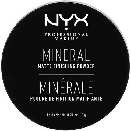 NYX Professional Makeup Mineral Finishing Powder Matte Finish Oil Absorbing Vegan Formula Medium/Dark 02 - Loose Format - Maison des fragrances