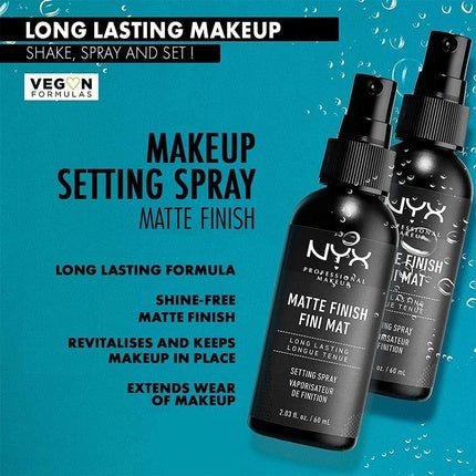 NYX Professional Makeup Setting Spray Long Lasting Formula Matte Finish 180ml - Maison des fragrances