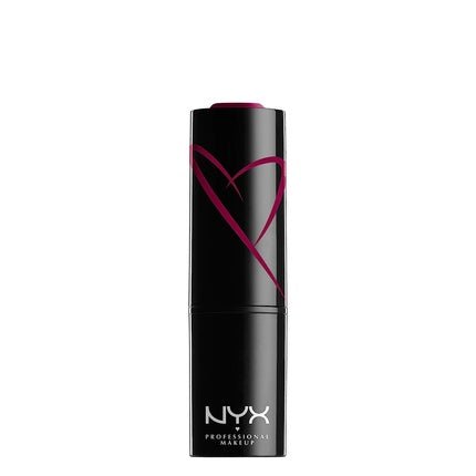 NYX Professional Makeup Shout Loud Satin Lipstick Infused with Shea Butter - Dirty Talk Bright Berry - Maison des fragrances