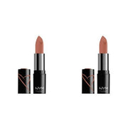 NYX Professional Makeup Shout Loud Satin Lipstick Infused with Shea Butter Silk Peach Nude - Maison des fragrances