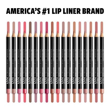 NYX Professional Makeup Slim Lip Pencil Long - Lasting Creamy Lip Liner Nude Pink - Maison des fragrances