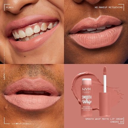 NYX PROFESSIONAL MAKEUP Smooth Whip Matte Lip Cream Cheeks Soft Pinky Nude - Maison des fragrances