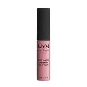 NYX Professional Makeup Soft Matte Metallic Lip Cream Liquid Lipstick Milan Dark Pink - Brown 0.22oz - Maison des fragrances