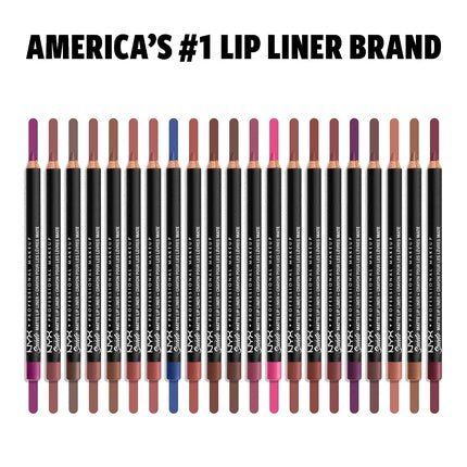 NYX PROFESSIONAL MAKEUP Suede Matte Lip Liner Vegan Formula Subversive Socialite Wine Purple 1 Count - Maison des fragrances
