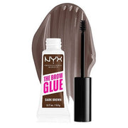 NYX Professional Makeup The Brow Glue Extreme Hold Tinted Eyebrow Gel Dark Brown 0.17 Fl Oz - Maison des fragrances