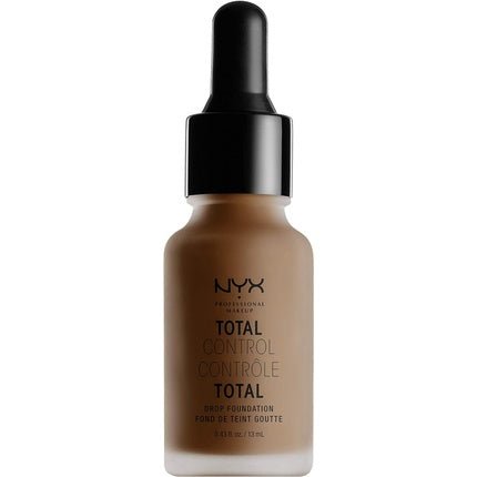 NYX Professional Makeup Total Control Drop Foundation Precise Dosage Buildable Coverage Long Lasting Vegan Formula Matte Finish Shade Cocoa 21 Cocoa - Maison des fragrances