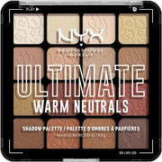 NYX Professional Makeup Ultimate Shadow Palette 16 Vibrant True - To - Pan Eyeshadow Shades Metallics Shimmers Colours and Nudes in Pressed Pigments Vegan Warm Neutrals 0.8g - Maison des fragrances