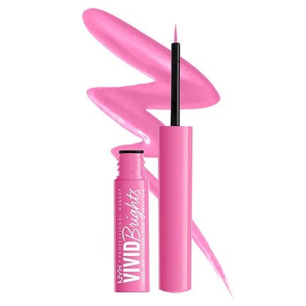 NYX Professional Makeup Vivid Brights Liquid Liner Smear - Resistant Eyeliner with Precise Tip Don't Pink Twice - Maison des fragrances