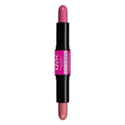 NYX Professional Makeup Wonder Stick Blush with Hyaluronic Acid and Moisturizing Blendable Texture Light Peach and Baby Pink - Maison des fragrances