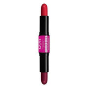 NYX Professional Makeup Wonder Stick Blush with Hydrating Hyaluronic Acid Dual - Ended Cream Stick Bright Amber and Fuchsia - Maison des fragrances