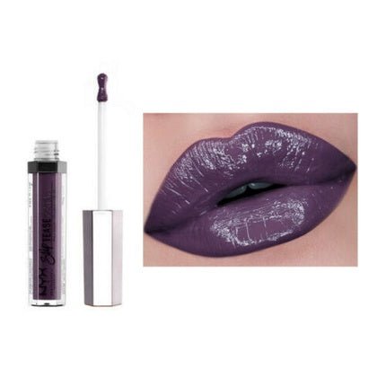 NYX Slip Tease Full Color Lip Lacquer Negotiator Purple Violet High Shine - Maison des fragrances