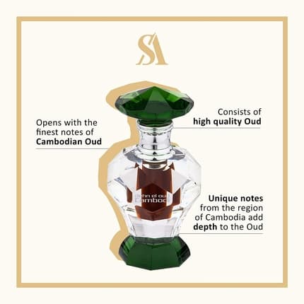 Swiss Arabian Dehn El Oud Cambodi Luxury Perfume Oil Fragrance 0.1 Oz