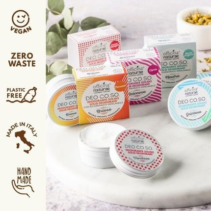 Officina Naturae Deo Co. Gritty Perfume Cool Deodorant Bar - Bio Plastic Free - Maison des fragrances