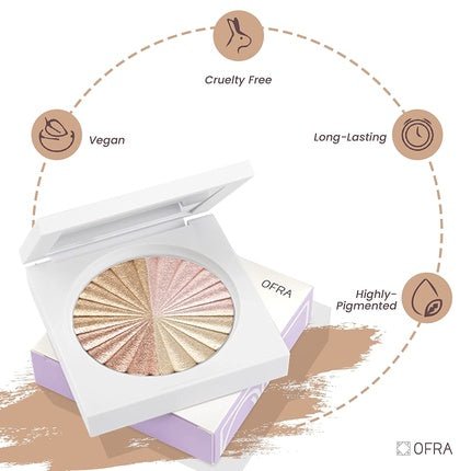 Ofra Cosmetics All of the Lights Highlighter 4 - in - 1 Makeup Palette 10g - Maison des fragrances